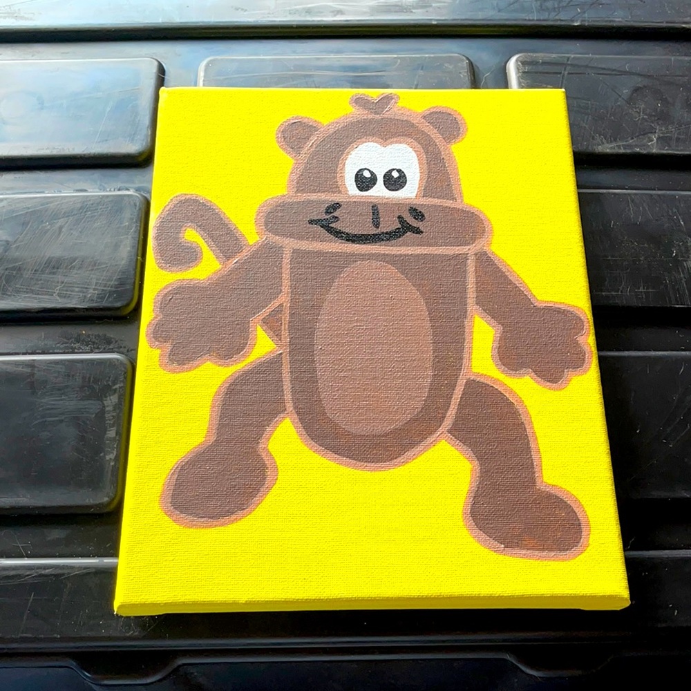 ✨6 for $25✨ Handmade Monkey Painting 🙉